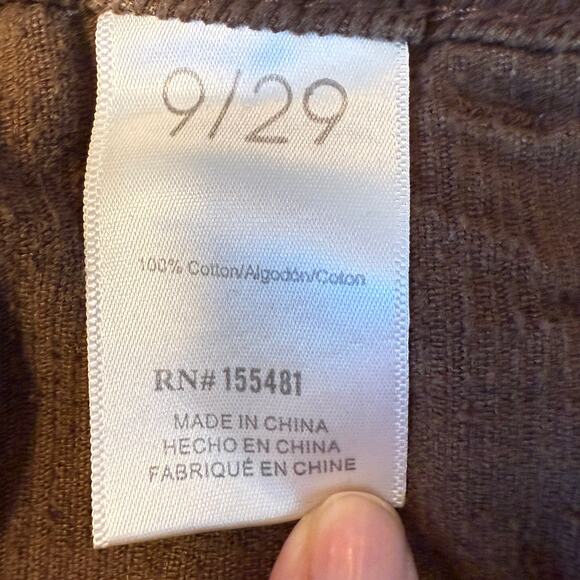 Simple Society Brown Corduroy Cargo Pockets Pants Juniors 9/29 - Picture 4 of 9